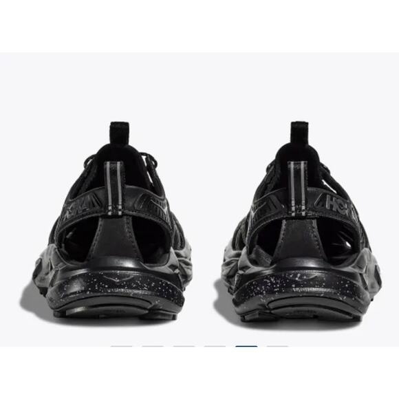 Hoka Hopara Trail Sandal Unisex Shoe Triple Black New N BOX Men Sz 10 LAST PAIR - Picture 4 of 7